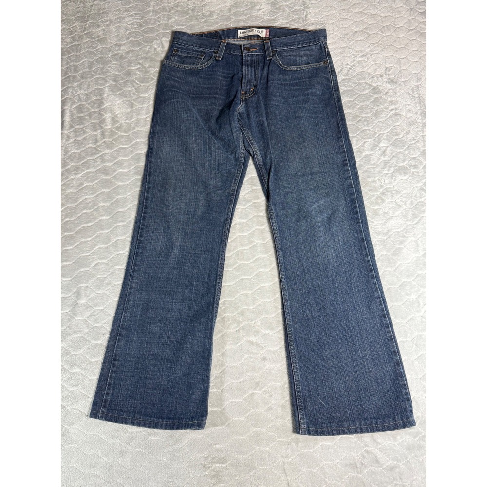Levis 527 Low Boot Cut Jeans Mens 32x32 Blue Denim Y2K Medium Wash 100% Cotton